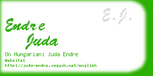 endre juda business card